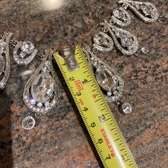 Crystal Necklace with Crystal Domed Ring with BONUS blue Ring - Picture 16 of 16